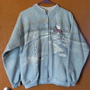 Artisans vintage sweatshirt cardigan